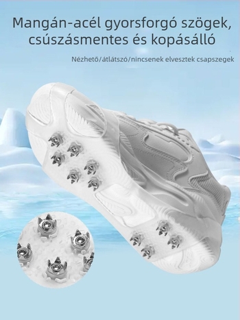 AOTU Csúszásmentes cipővédők jégcsavarokkal | Márka: AOTU; Anyag: TPE; Kategória: Csúszásmentes cipővédők