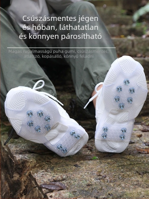 AOTU Csúszásmentes cipővédők jégcsavarokkal | Márka: AOTU; Anyag: TPE; Kategória: Csúszásmentes cipővédők