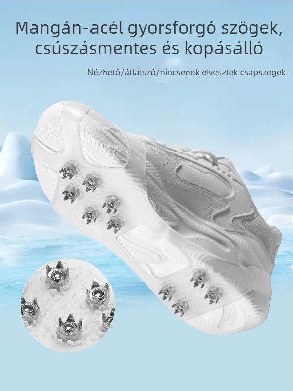 AOTU Csúszásmentes cipővédők jégcsavarokkal | Márka: AOTU; Anyag: TPE; Kategória: Csúszásmentes cipővédők