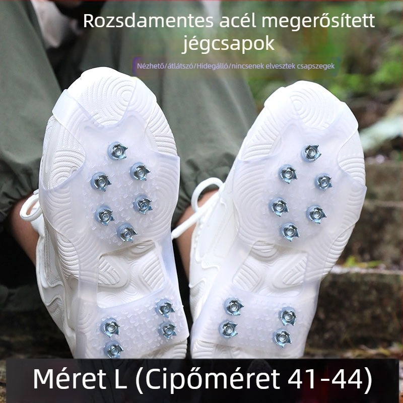 AOTU Csúszásmentes cipővédők jégcsavarokkal | Márka: AOTU; Anyag: TPE; Kategória: Csúszásmentes cipővédők