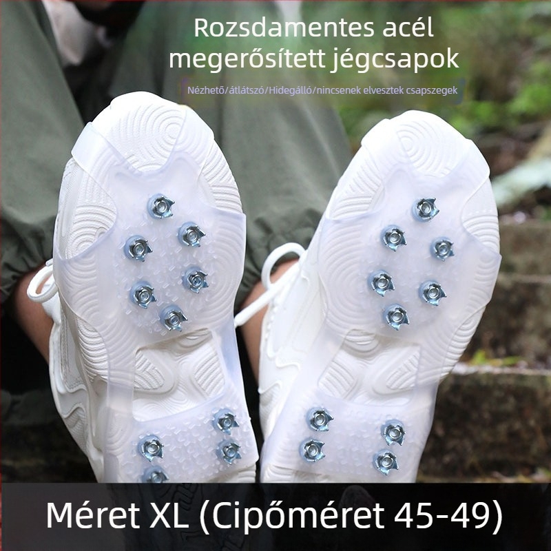 AOTU Csúszásmentes cipővédők jégcsavarokkal | Márka: AOTU; Anyag: TPE; Kategória: Csúszásmentes cipővédők