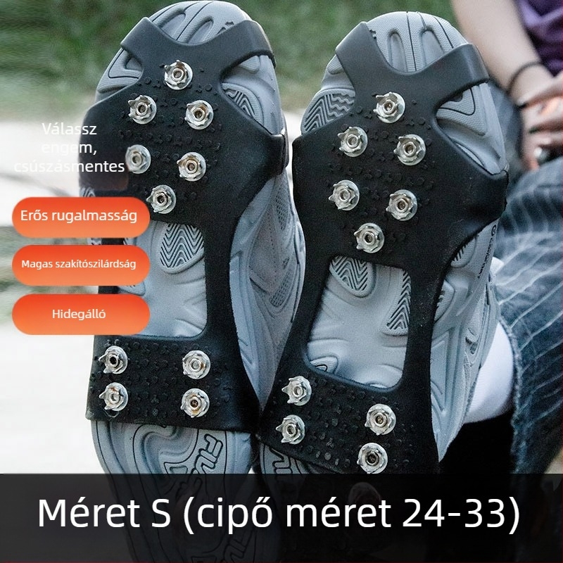 AOTU Csúszásmentes cipővédők jégcsavarokkal | Márka: AOTU; Anyag: TPE; Kategória: Csúszásmentes cipővédők