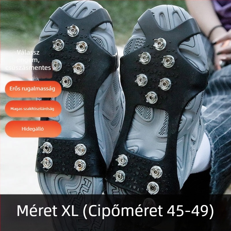 AOTU Csúszásmentes cipővédők jégcsavarokkal | Márka: AOTU; Anyag: TPE; Kategória: Csúszásmentes cipővédők
