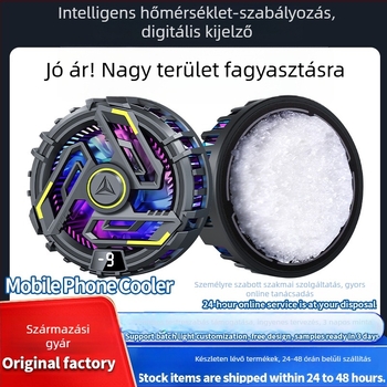 JD16 Mobiltelefon hűtő termoelektrikus hűtéssel, digitális kijelző, Type-C interfész, 40–70 g