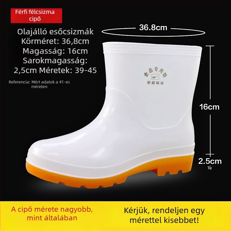 Double Star Eight Special esőcsizmák, PVC felsőrész, PVC talp, alacsony szár, uniszex.