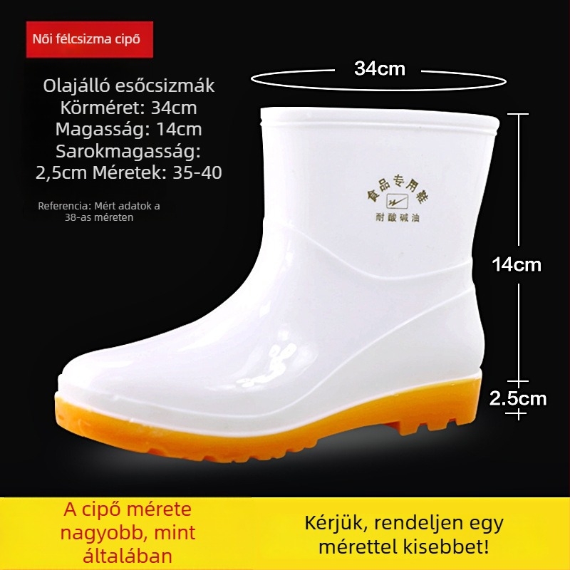 Double Star Eight Special esőcsizmák, PVC felsőrész, PVC talp, alacsony szár, uniszex.