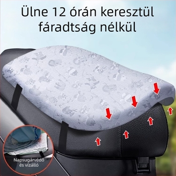 Kepu üléspárna huzat elektromos járművekhez és motorkerékpárhoz – egész éves használatra, töltőanyag nélkül