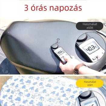 Kepu üléspárna huzat elektromos járművekhez és motorkerékpárhoz – egész éves használatra, töltőanyag nélkül