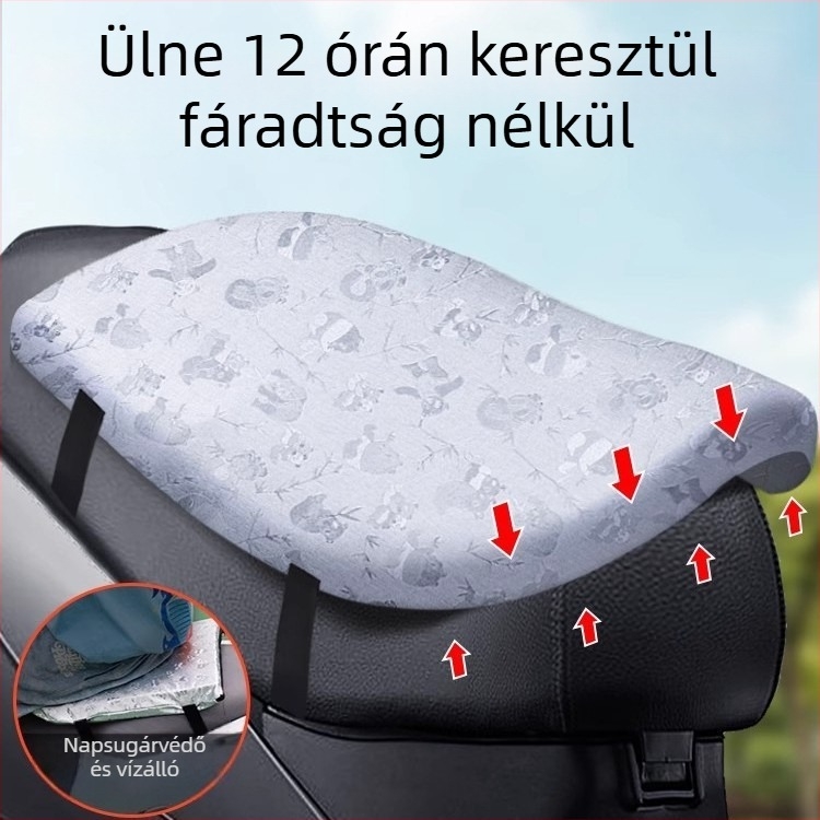 Kepu üléspárna huzat elektromos járművekhez és motorkerékpárhoz – egész éves használatra, töltőanyag nélkül