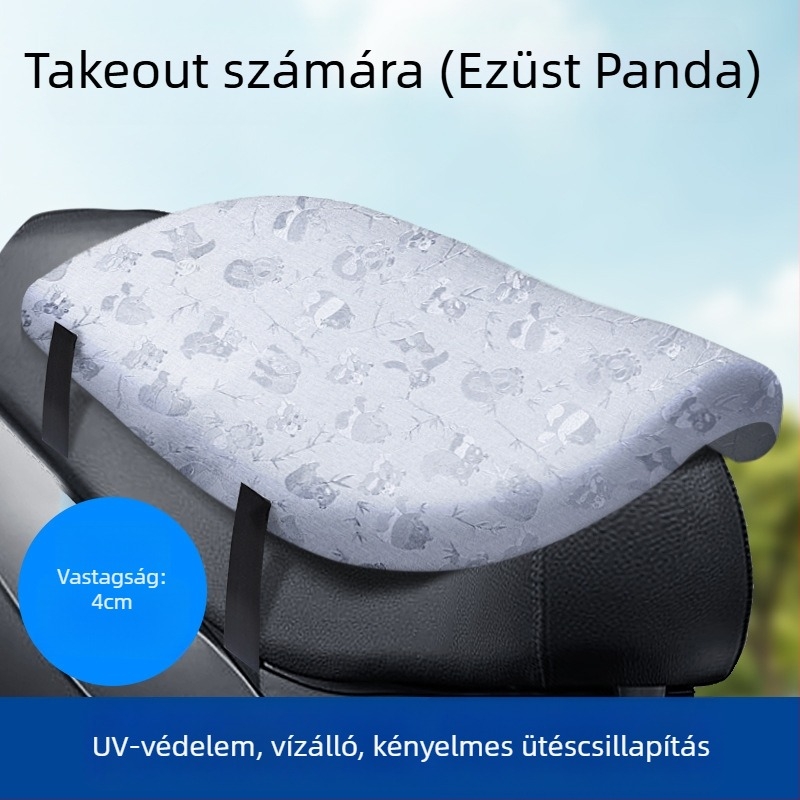 Kepu üléspárna huzat elektromos járművekhez és motorkerékpárhoz – egész éves használatra, töltőanyag nélkül