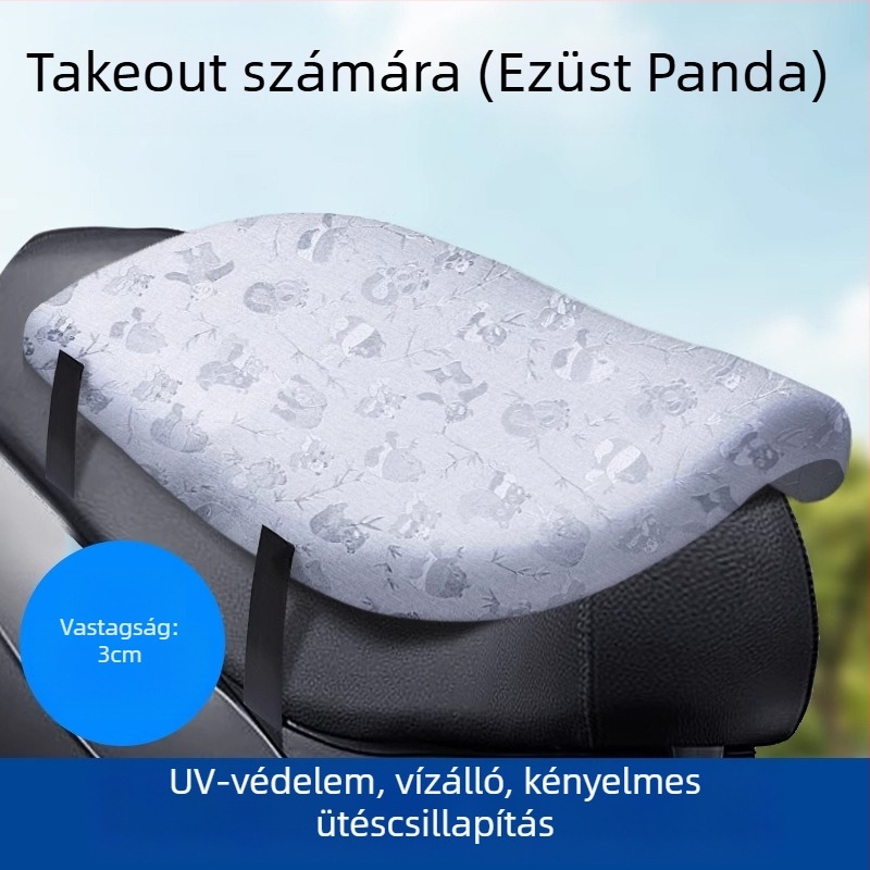 Kepu üléspárna huzat elektromos járművekhez és motorkerékpárhoz – egész éves használatra, töltőanyag nélkül