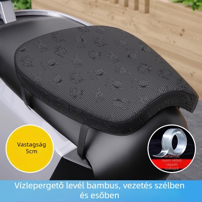 Kepu üléspárna huzat elektromos járművekhez és motorkerékpárhoz – egész éves használatra, töltőanyag nélkül