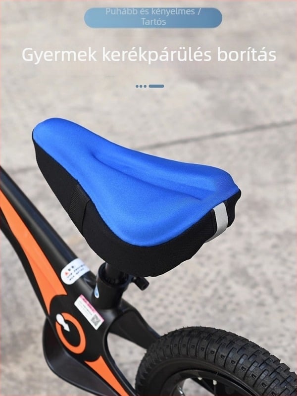 Gyerekbicikli üléspárna készlet - Lycra anyag, gyerekbiciklikhez illeszkedik, modell 01, cikkszám: Children's Seat Cushion, nyeregfedél