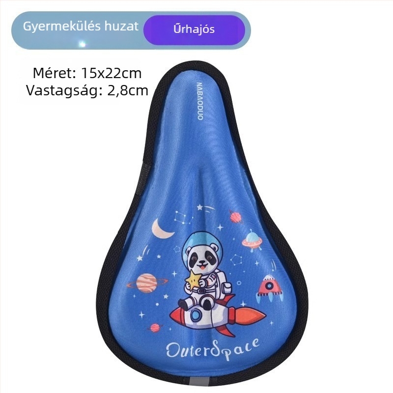 Gyerekbicikli üléspárna készlet - Lycra anyag, gyerekbiciklikhez illeszkedik, modell 01, cikkszám: Children's Seat Cushion, nyeregfedél