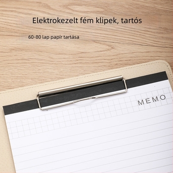 A4-es műanyag mappa klipekkel, modell WJJ-02, lemez vastagsága 0,5 mm, hátsó szélesség 40 mm