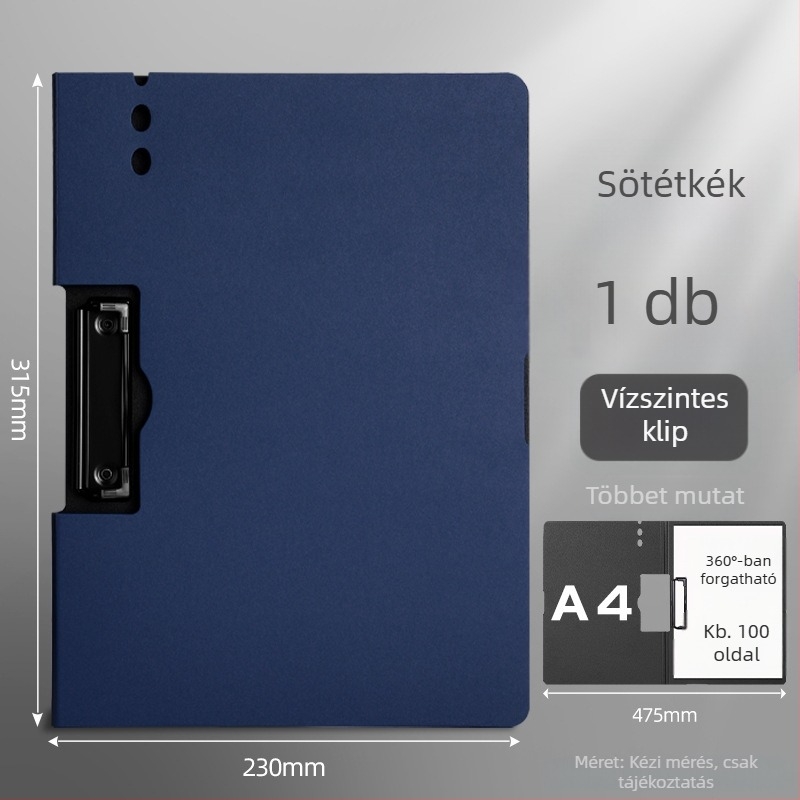Műanyag board clamp dokumentumokhoz, modell BJ, Have fun learning