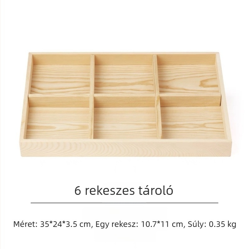 Fából készült ékszer- és gyöngybemutató tálca (Rajzfilm minta, Új kínai stílus, 2L kapacitás)