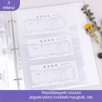 Számlák és nyugta tárolófüzet - Márka: Beautiful; Modell: Storage booklet; Típus: egyoldalas mappa; Anyag: papír; Alkalmazható papírméret: Egyéb