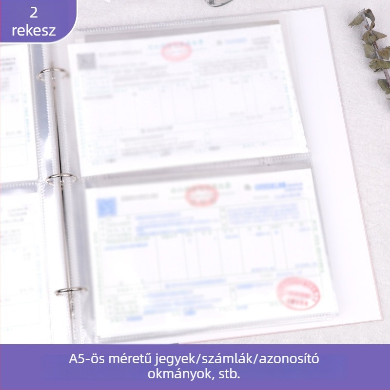 Számlák és nyugta tárolófüzet - Márka: Beautiful; Modell: Storage booklet; Típus: egyoldalas mappa; Anyag: papír; Alkalmazható papírméret: Egyéb