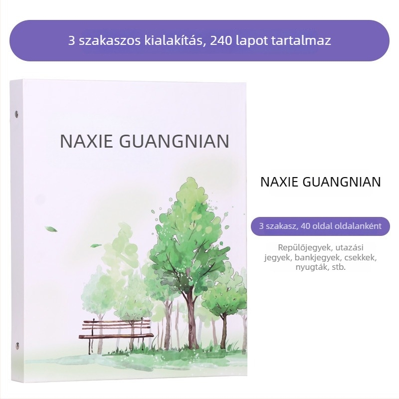 Számlák és nyugta tárolófüzet - Márka: Beautiful; Modell: Storage booklet; Típus: egyoldalas mappa; Anyag: papír; Alkalmazható papírméret: Egyéb