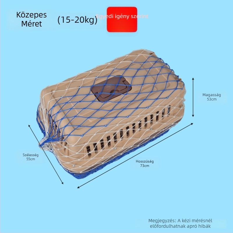 Yongju Kisállat szállító ketrec megerősített védőhálóval – menekülés elleni szállító háló a szállításhoz