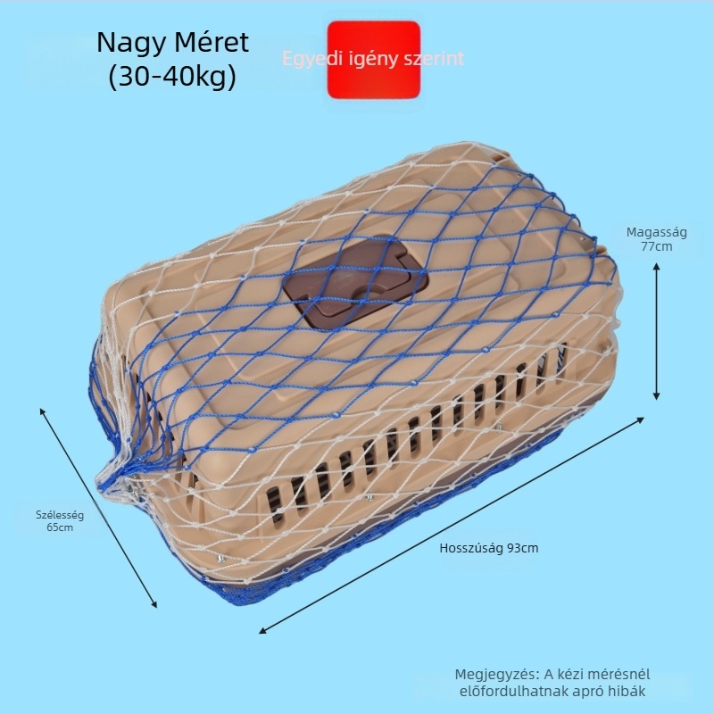 Yongju Kisállat szállító ketrec megerősített védőhálóval – menekülés elleni szállító háló a szállításhoz