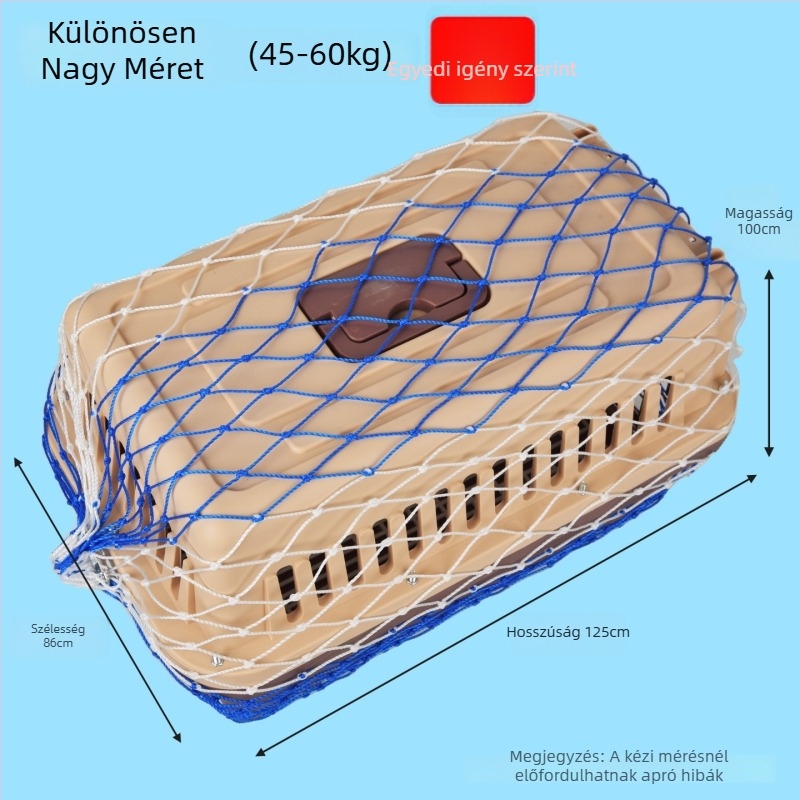 Yongju Kisállat szállító ketrec megerősített védőhálóval – menekülés elleni szállító háló a szállításhoz