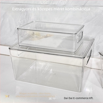 Asztali tároló doboz, nagy modell, PET anyag, 10 rekesz, modern egyszerű stílus