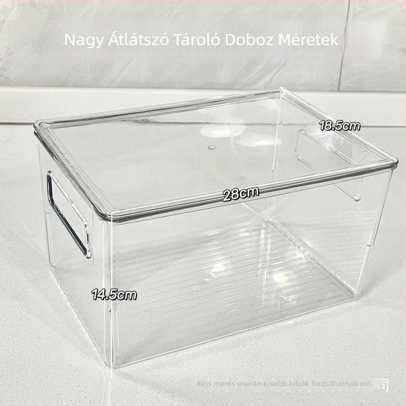 Asztali tároló doboz, nagy modell, PET anyag, 10 rekesz, modern egyszerű stílus