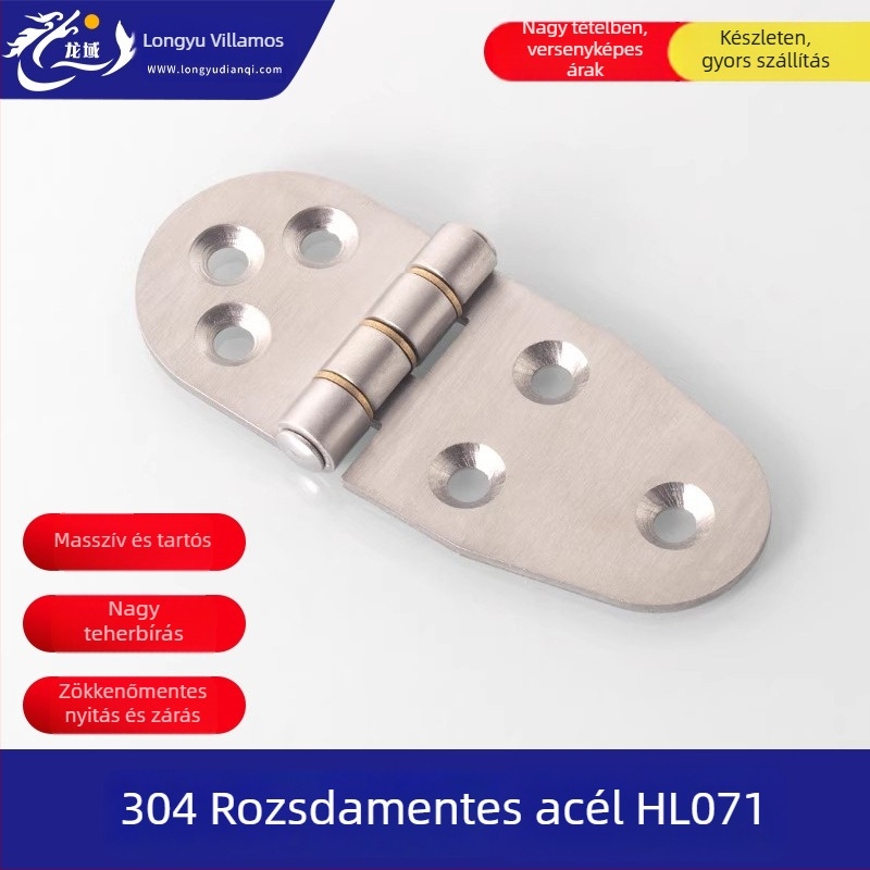 304 rozsdamentes acél csuklópánt, modell 40, Brushed felületkezelés, Hengzhu márka – csuklópánt elosztó doboz ajtókhoz