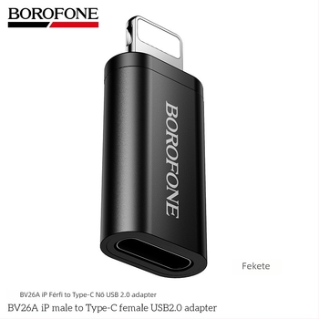 BOROFONE BV26A Újratölthető iP férfi - Type-C női adapter