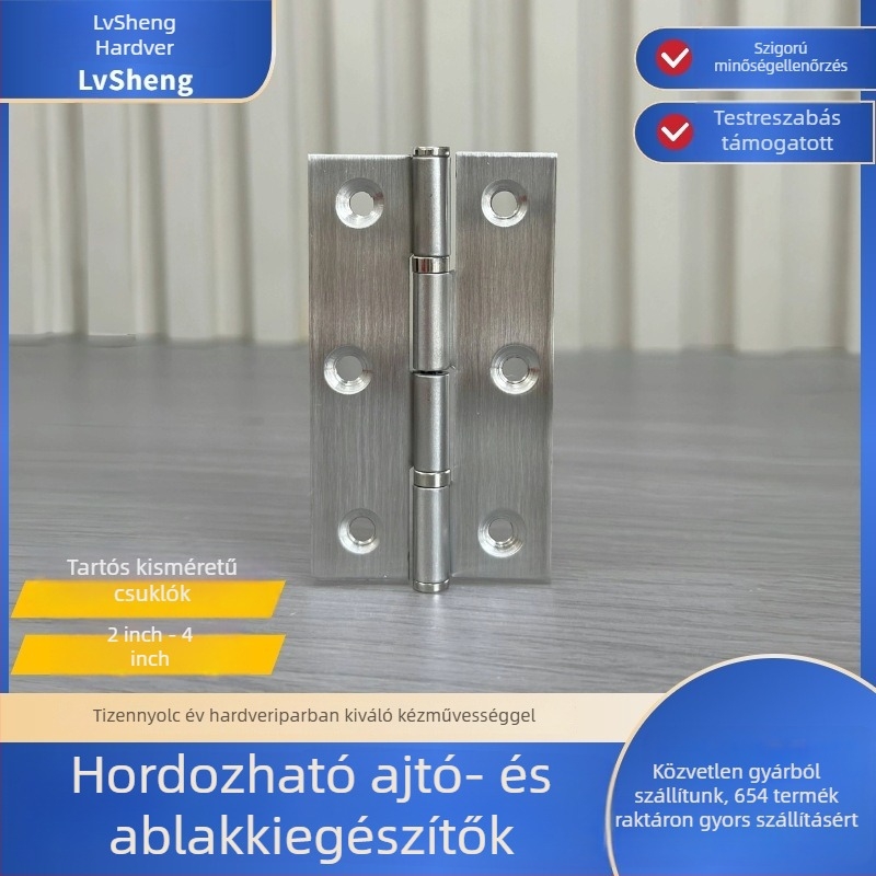 Rozsdamentes acél pánt - Modell 3*1.5, Csiszolt felület, Modern minimalista stílus, Márka Eternal Warranty