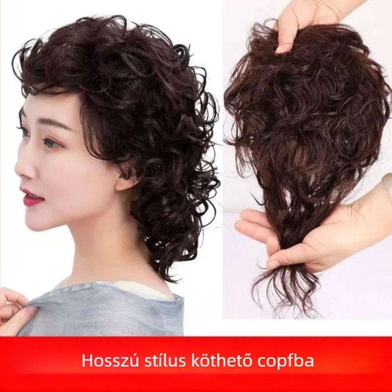 Női volumentartó paróka – magas hőmérsékletű szálak, festés hő nélkül