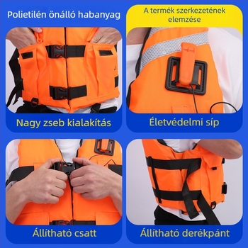Professzionális mentőmellény nagy úszóerővel – AH007, felnőttek és gyerekek számára, testreszabás elérhető, hivatalos magánmárka