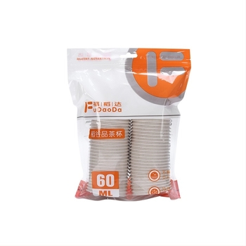 Egyszer használatos PP Kung Fu teás pohár, 60 ml, kerek, nyomtatott logóval, testreszabható