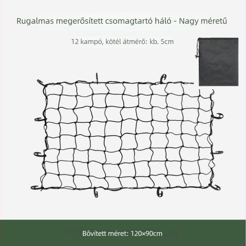 Buye Autó tetőcsomagtartó háló - rugalmas háló zsebbel, biztonsági háló terepjárókhoz