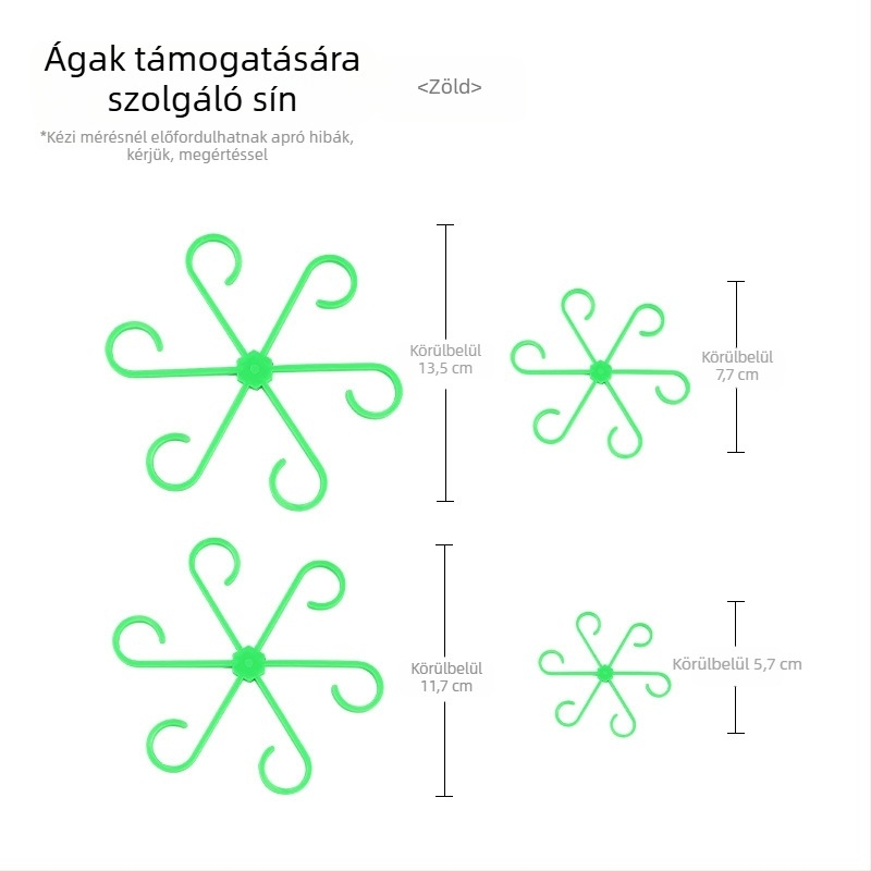 Műanyag növényfixáló tartó összecsukható kerettel – címkék/insert
