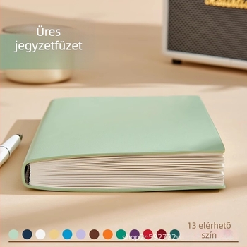 PU borítós jegyzetfüzet, kötés lineáris montázzsal, 100 g fehér papír, több mint 200 oldal, minimalist üzleti stílus