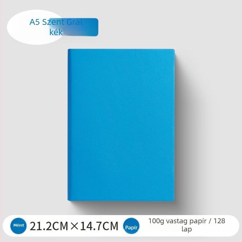 PU borítós jegyzetfüzet, kötés lineáris montázzsal, 100 g fehér papír, több mint 200 oldal, minimalist üzleti stílus