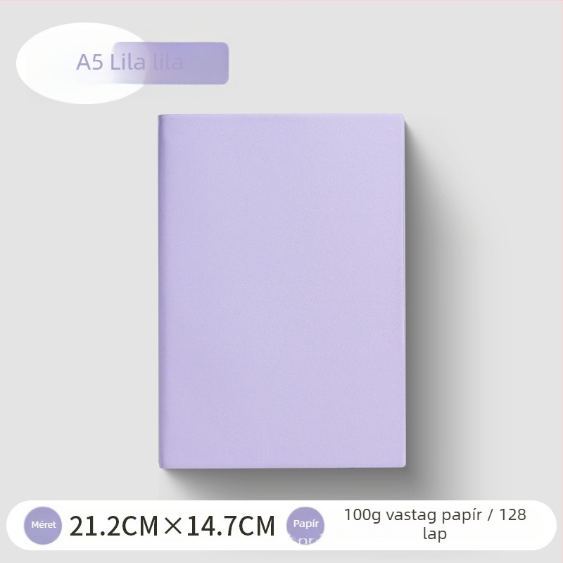 PU borítós jegyzetfüzet, kötés lineáris montázzsal, 100 g fehér papír, több mint 200 oldal, minimalist üzleti stílus