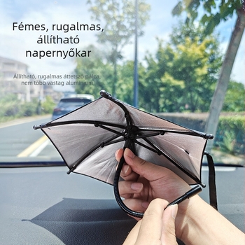SUMI-TAP mobiltelefon napvédő napernyő, modell STM-712, hőszigetelés és napsugárzás elleni védelem, teherautókhoz és navigációhoz.