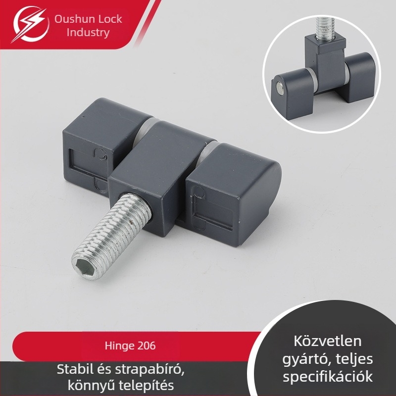206-os pánt elektromos elosztó szekrényhez - cinkötvözet, H-alakú, hagyományos típus, Oushun márka, könnyű lux stílus