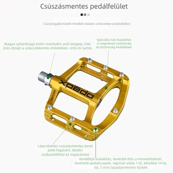 XPEDO XMX24MC pedál, Magnézium-ötvözet, Univerzális illeszkedés