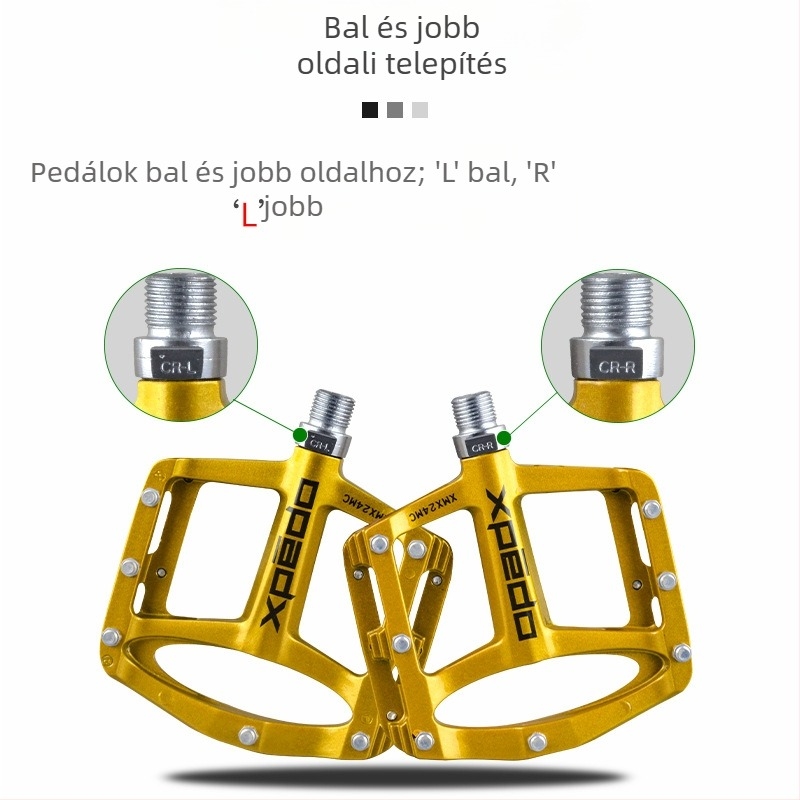 XPEDO XMX24MC pedál, Magnézium-ötvözet, Univerzális illeszkedés