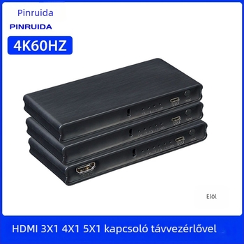 HDMI kapcsoló/elosztó, bemenetek 3x1/4x1/5x1, 1080P, HDMI interfész, televíziós vonalhoz