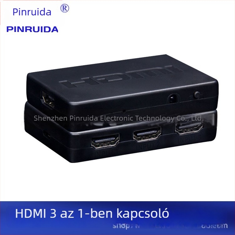 HDMI kapcsoló/elosztó, bemenetek 3x1/4x1/5x1, 1080P, HDMI interfész, televíziós vonalhoz