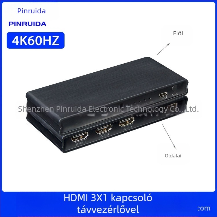 HDMI kapcsoló/elosztó, bemenetek 3x1/4x1/5x1, 1080P, HDMI interfész, televíziós vonalhoz