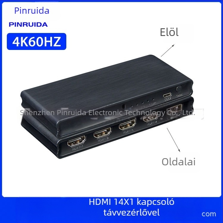 HDMI kapcsoló/elosztó, bemenetek 3x1/4x1/5x1, 1080P, HDMI interfész, televíziós vonalhoz