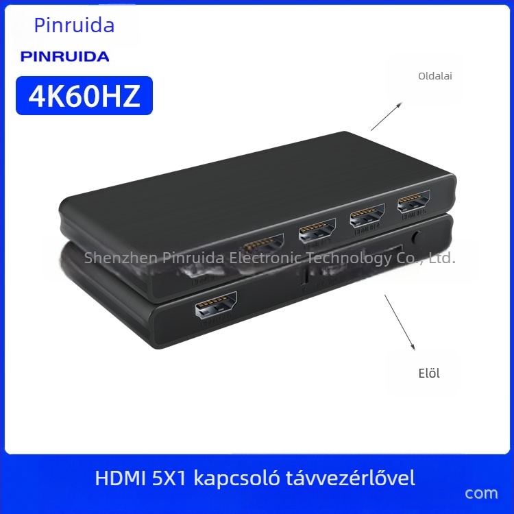 HDMI kapcsoló/elosztó, bemenetek 3x1/4x1/5x1, 1080P, HDMI interfész, televíziós vonalhoz