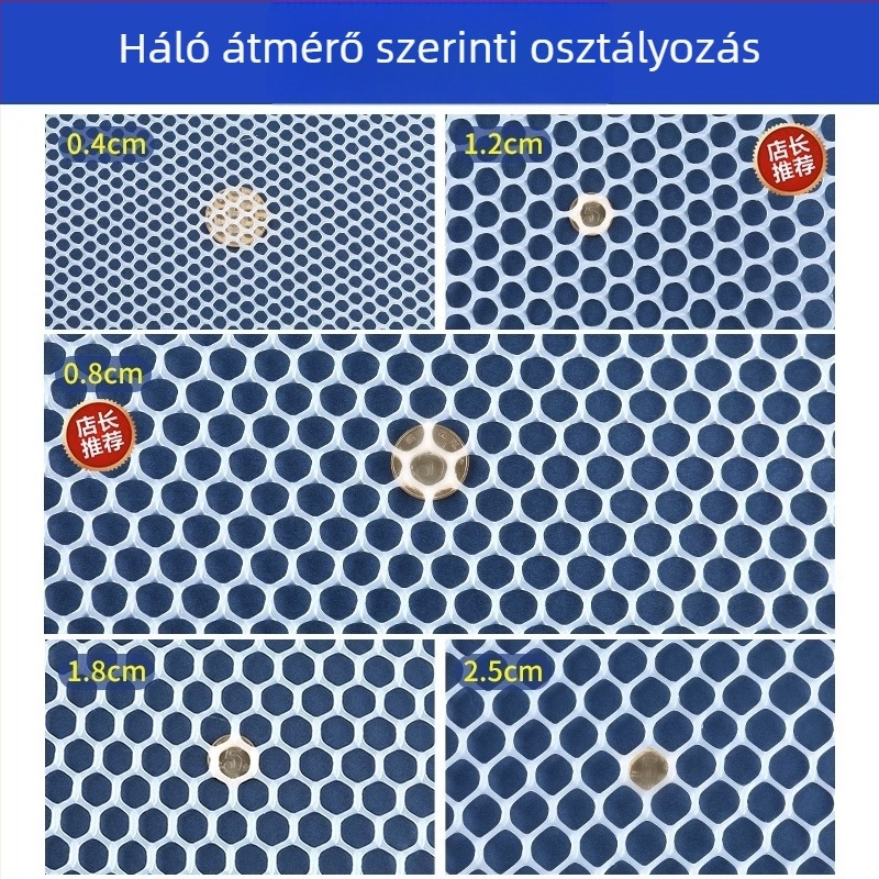 PVC műanyag háló baromfi-tenyésztéshez, kerítés és madárvédő háló, modell Zh-fhw, márka Neck Strength, autorizált magánmárka